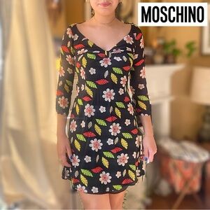Authentic Moschino jeans floral chiffon dress
